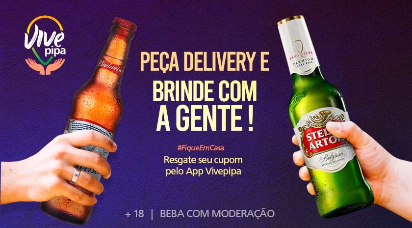 Campaign: ask for delivery and toast with us!